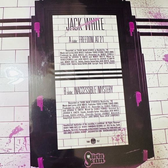 Jack White Freedom at 21 Inaccessible Mystery 45 2012 New Sealed Record - Picture 4 of 6